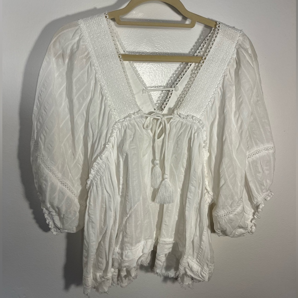 Millibon Loose puff sleeve blouse